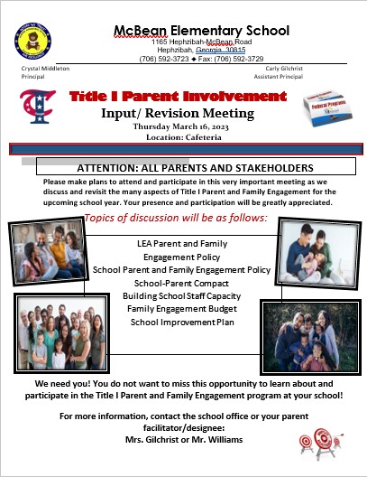 Title I Mtg March 16